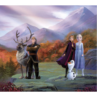 Dětský závěs DISNEY - FROZEN 2 - Elsa s přáteli v horách - 180x160 cm