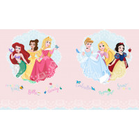 Dětský závěs DISNEY - Princezny v medailonech - 180x160 cm