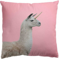 Polštář PINKISH Lama 45x45 cm - růžový