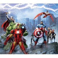 Dětský závěs MARVEL - Hrdinové Avengers - 180x160 cm
