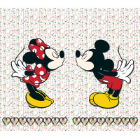 Dětský závěs DISNEY - Minnie a Mickey se srdíčky - 180x160 cm