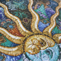 Kulaté puzzle Znamení zvěrokruhu 1000 dílků