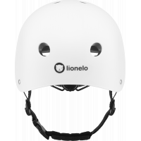 LIONELO Dětská cyklistická přilba 50-56cm bílá