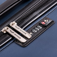 Moderní cestovní kufry SPARROW - set S+M+L - červené - TSA zámek