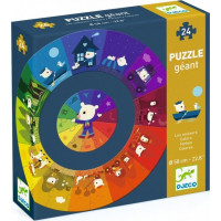 DJECO Kulaté puzzle Gigant Barvy 24 dílků