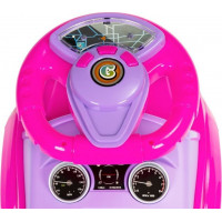 ECOTOYS Odrážedlo Auto s melodiemi růžové