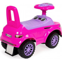 ECOTOYS Odrážedlo Auto s melodiemi růžové