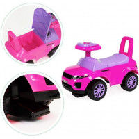 ECOTOYS Odrážedlo Auto s melodiemi růžové
