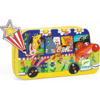 DJECO Puzzle Duhový autobus 16 dílků
