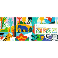 DJECO Panoramatické puzzle Džungle 100 dílků