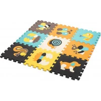 KIK Pěnové puzzle Barevná zvířátka (28x28)