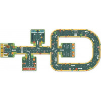DJECO Podlahové obrysové puzzle Silnice 21 dílků