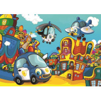 ART PUZZLE Puzzle Policie a hasiči 2x100 dílků