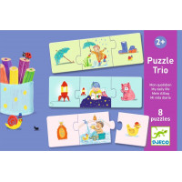 DJECO Puzzle Trio Můj den 8x3 dílků