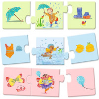 DJECO Puzzle Trio Můj den 8x3 dílků