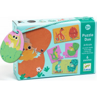 DJECO Puzzle Zábavná vajíčka 12x2 dílků