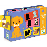 DJECO Puzzle Zvířecí stíny 12x2 dílků