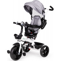 ECOTOYS Tříkolka,Sportovní kočárek - šedá