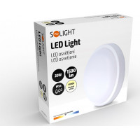 LED venkovní osvětlení kulaté, 20W, 1500lm, 4000K, IP54, 20cm