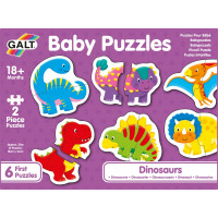 GALT Baby puzzle Dinosauři 6x2 dílky