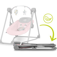 LIONELO Dětské houpací křesílko Otto Pink Baby