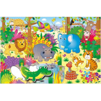 GALT Obří podlahové puzzle Džungle 30 dílků