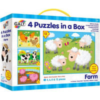 GALT Puzzle Domácí zvířátka 4v1 (4,6,8,12 dílků)
