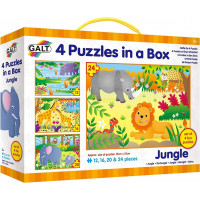 GALT Puzzle Džungle 4v1 (12,16,20,24 dílků)