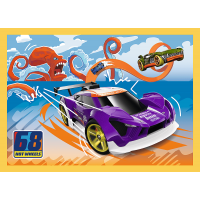 TREFL Puzzle Autíčka Hot Wheels 4v1 (35,48,54,70 dílků)