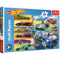 TREFL Puzzle Autíčka Hot Wheels MAXI 24 dílků