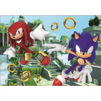 TREFL Puzzle Sonic: Dobrodružná jízda 4v1 (35,48,54,70 dílků)