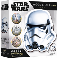 TREFL Wood Craft Origin puzzle Star Wars: Helma stormtroopera 160 dílků