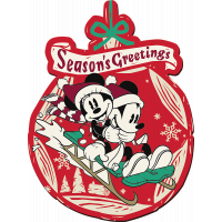 TREFL Wood Craft Origin puzzle Vánoční dobrodružství Mickeyho a Minnie 160 dílků