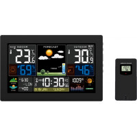 Meteostanice, XL barevný LCD, teplota, vlhkost, tlak