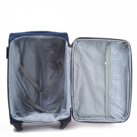 Moderní cestovní tašky STRIPE 4 - set S+M+L - tmavě modré
