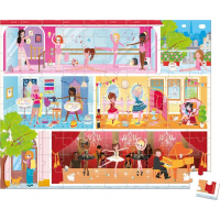 JANOD Puzzle v kufříku Škola baletu 100 dílků