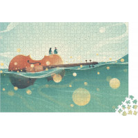 JANOD Puzzle Plovoucí housle 1000 dílků
