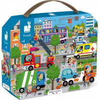 JANOD Puzzle v kufříku Město 36 dílků