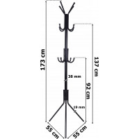 Stojanový věšák PABLO - černý