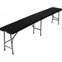 Cateringová lavice skládací 180 cm - černá