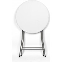 Bílý koktejlový stolek GALA 80 cm