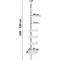 Teleskopická rohová police UMAI