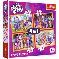 TREFL Puzzle My Little Pony: Seznamte se s poníky 4v1 (35,48,54,70 dílků)