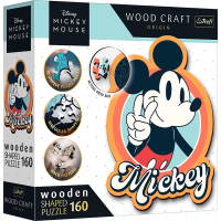 TREFL Wood Craft Origin puzzle Mickey Mouse Retro 160 dílků