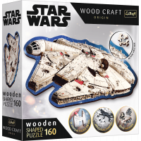 TREFL Wood Craft Origin puzzle Star Wars: Millennium Falcon 160 dílků