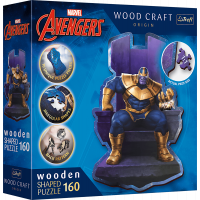 TREFL Wood Craft Origin puzzle Thanos na trůnu 160 dílků