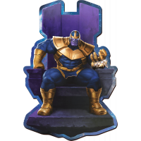 TREFL Wood Craft Origin puzzle Thanos na trůnu 160 dílků