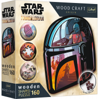 TREFL Wood Craft Origin puzzle The Mandalorian 160 dílků