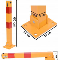 Parkovací zábrana sloupek 60 cm