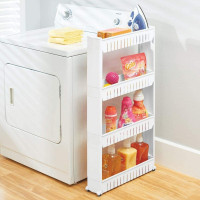 Bílý regál na kolečkách OSMERA